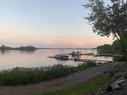 Sunset over the lake